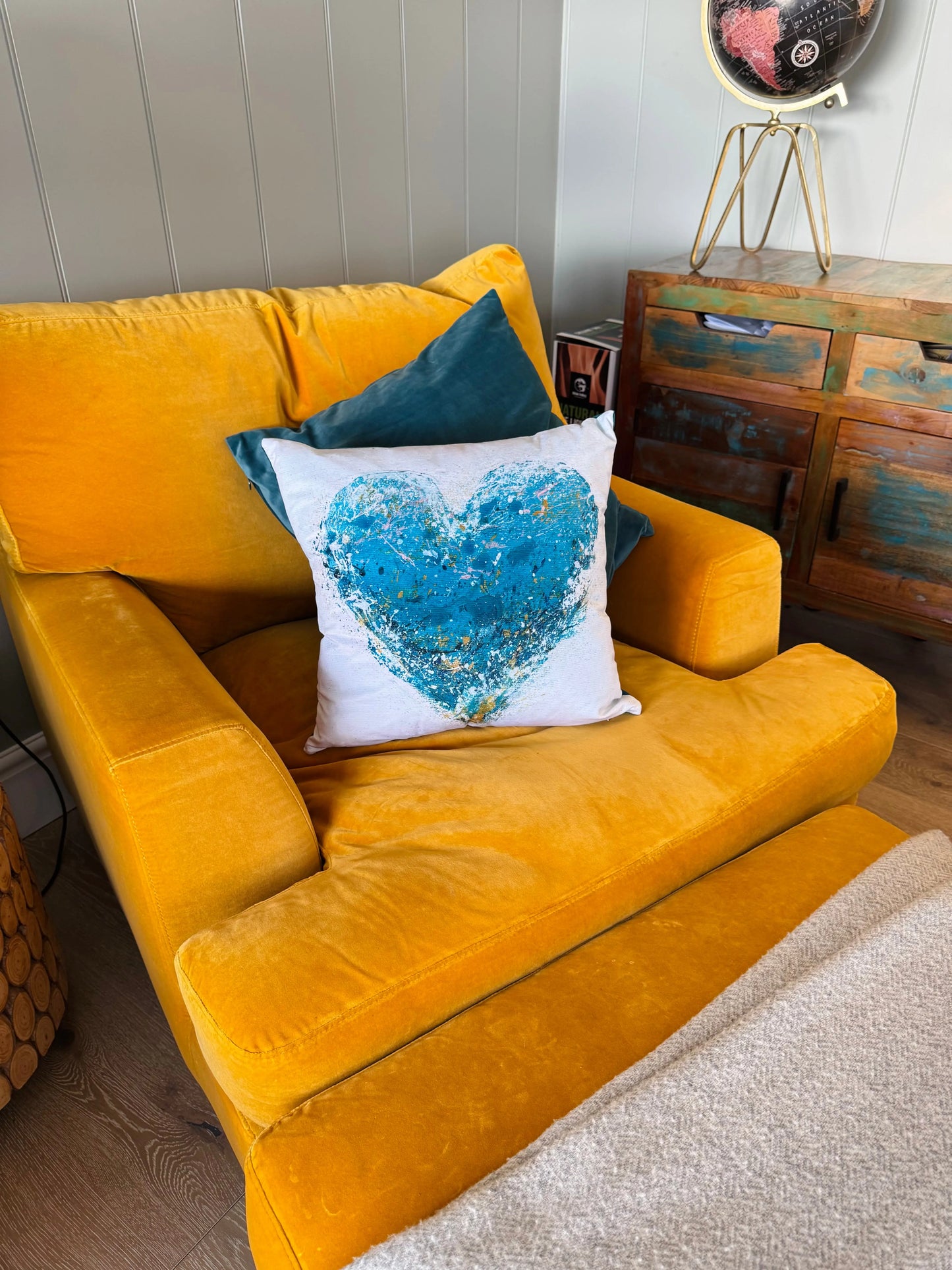 "Ocean Heart" Cushion - Image #6