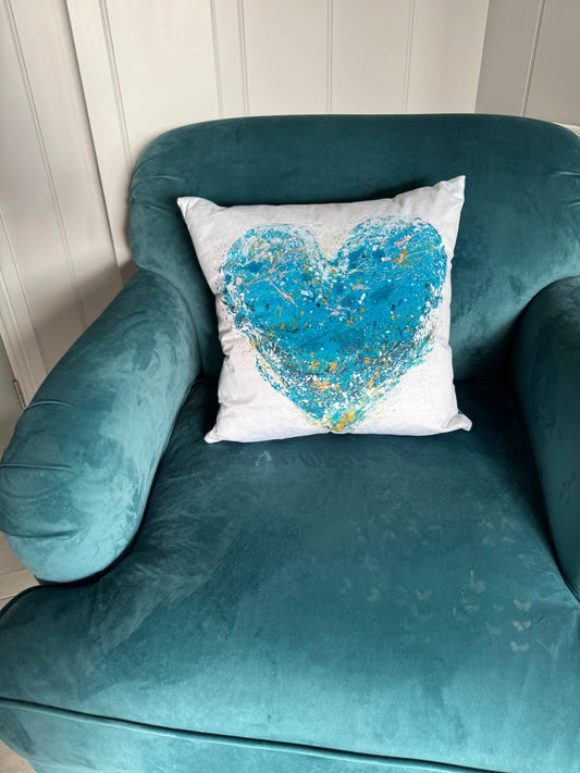 "Ocean Heart" Cushion - Image #4